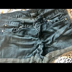 Denim jean shorts